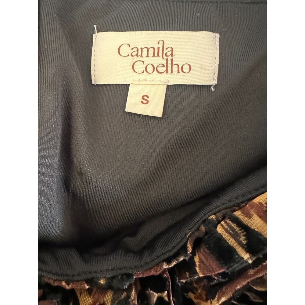 Camila Coelho Revolve Ivanna Pant Animal Leopard Print Burnout Sheer Small Tall - Picture 10 of 16